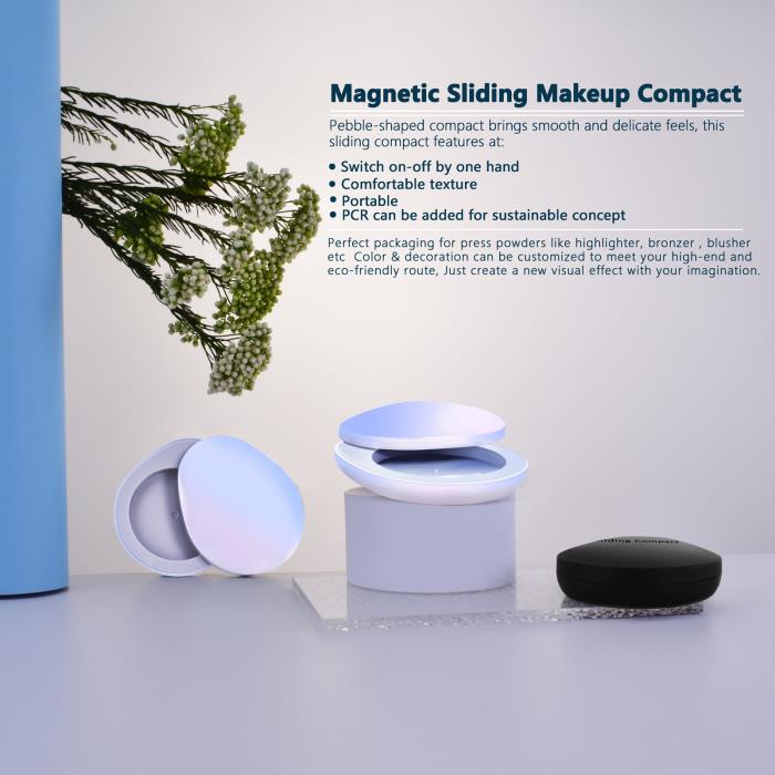 Creative Cosmetic Packaging For Face Powder - Sliding Makeup Compact